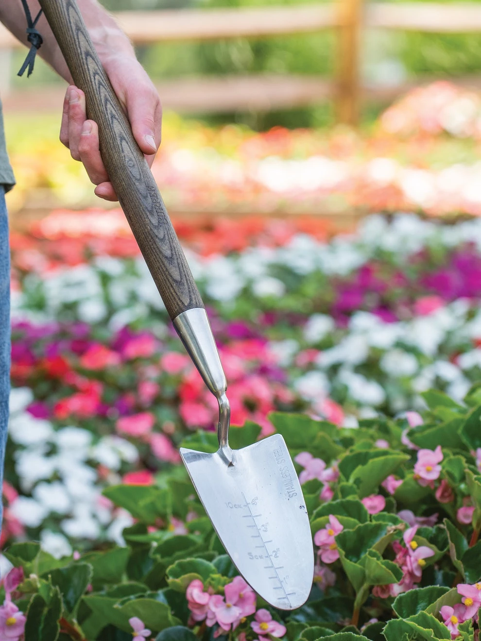 Garden Tools - Burpee Stainless Steel Long Handle Trowel - Image 2