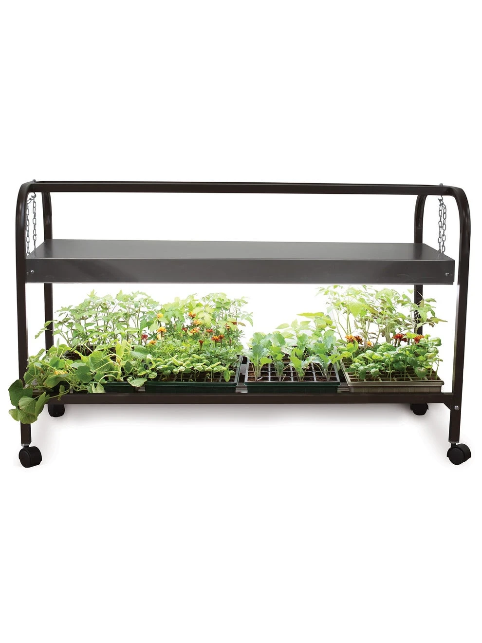 Single LED Light Glown Grow Light Garden Cart