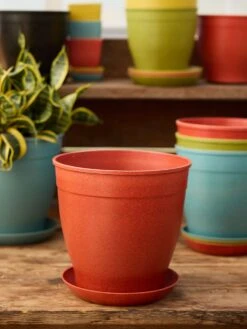 9" Rice Pot With Saucer