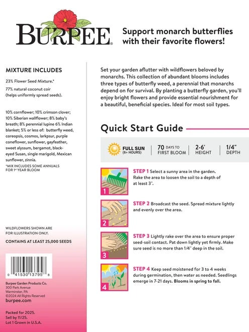 Wildflower Mix, Monarch Sanctuary - Image 4