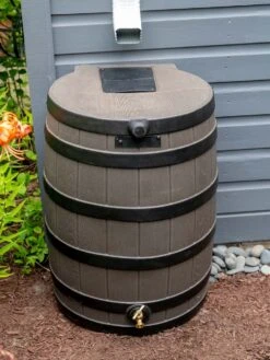 Rain Barrel, Rain Wizard 50-Gallon, Oak