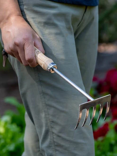 Garden Tools - Burpee Stainless Steel 5 Tine Rake - Image 7